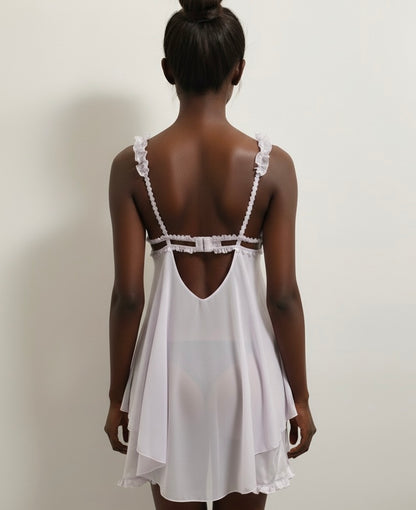 Luna Fairy Dream Silk Nightgown - Purple