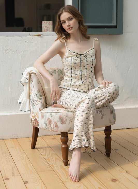 Blueberry Floral Loungewear Set