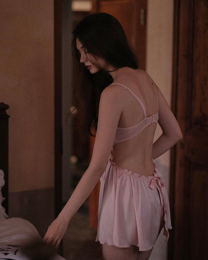 Rosie Petal Lace Chemise - Pink