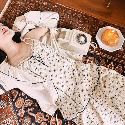 Blueberry Floral Loungewear Set