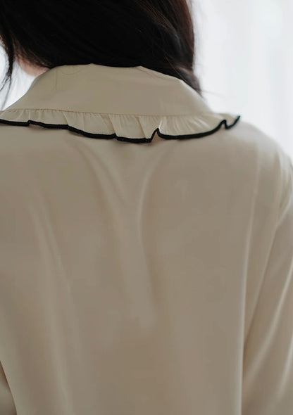 Luxury Ice Silk PJ Set - Black