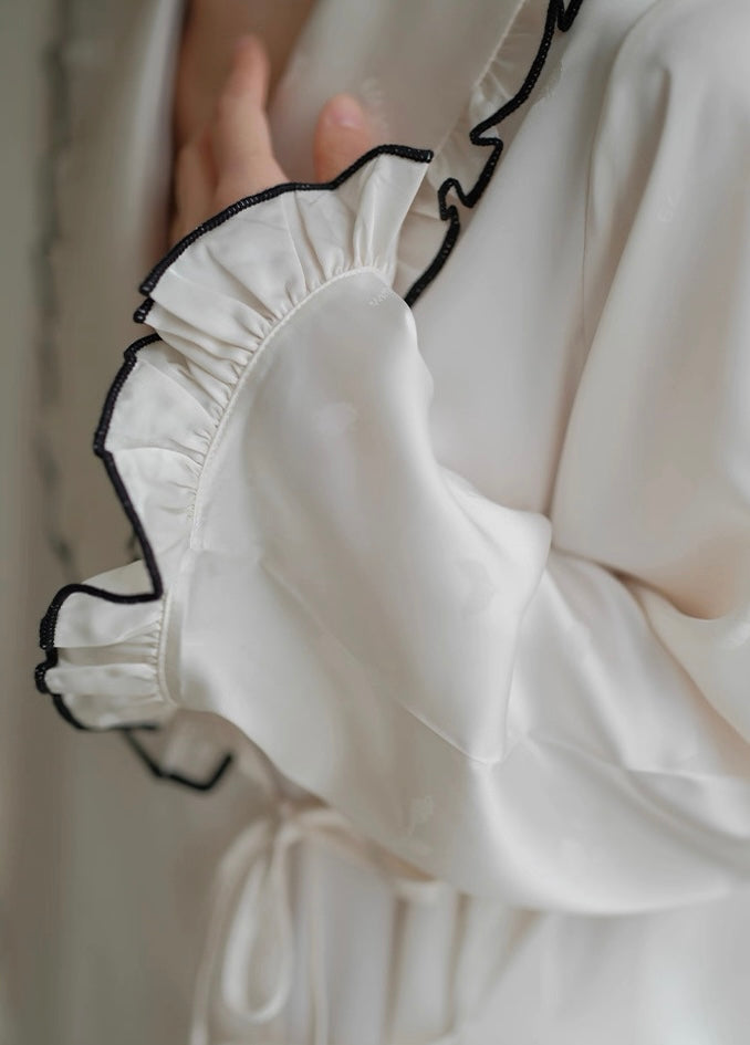 Luxury Ice Silk PJ Set - Black